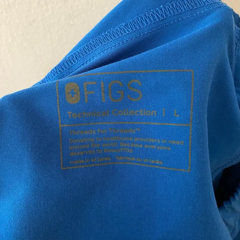 FIGS Royal Blue Tansen Jogger Scrub Pants Uniform Medical Men's size Large